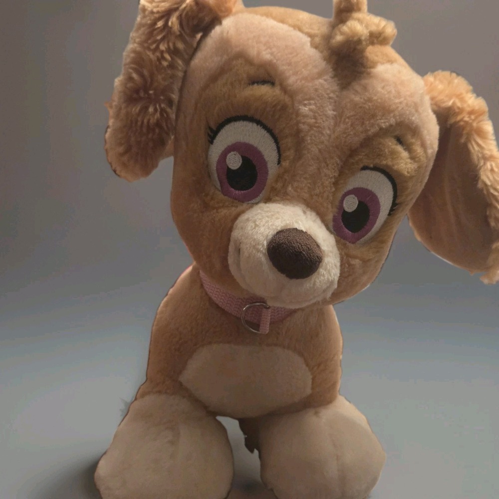 Skye PAW Patrol Dog Plush Build A Bear Workshop Nickelodeon Pink Eyes Collar EUC